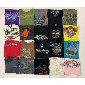 Vintage 90s 00s Harley Davidson Biker Promo Reseller Lot Of 20 Woman’s Mix SZS